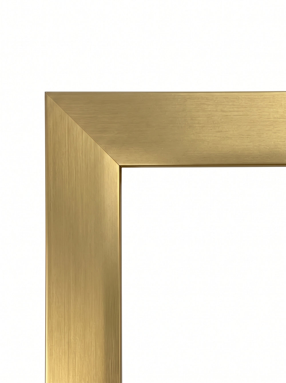 Se bildet i fullskjerm Bilderamme Anemone i gull (Gold, A1006) – 30 mm bred aluramme i børstet aluminium etter mål