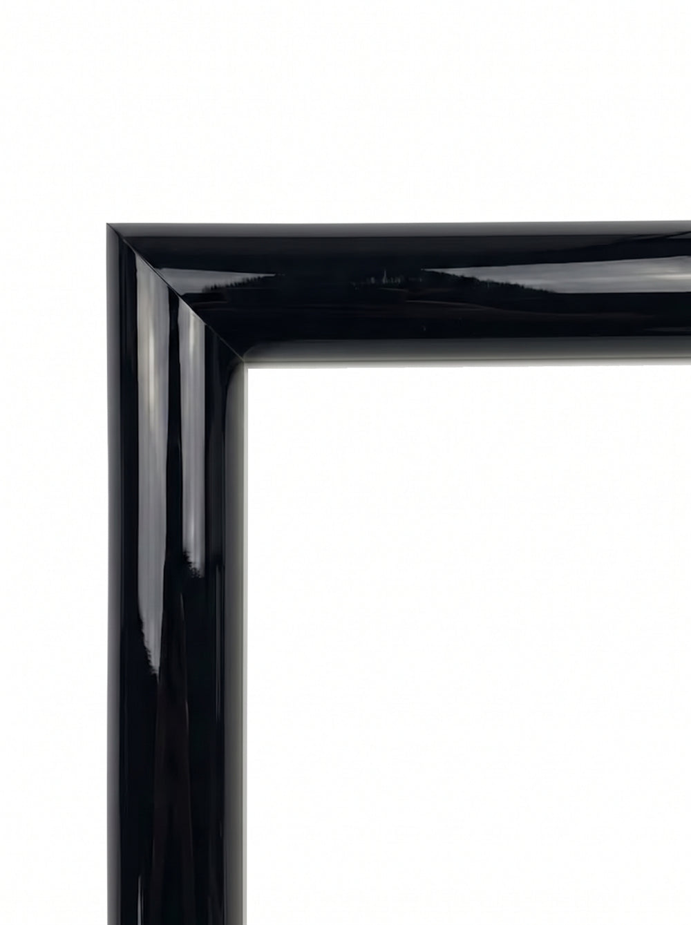 Bilderamme Balsamin i svart (Black, P1001) – 11 mm smal plastramme etter mål