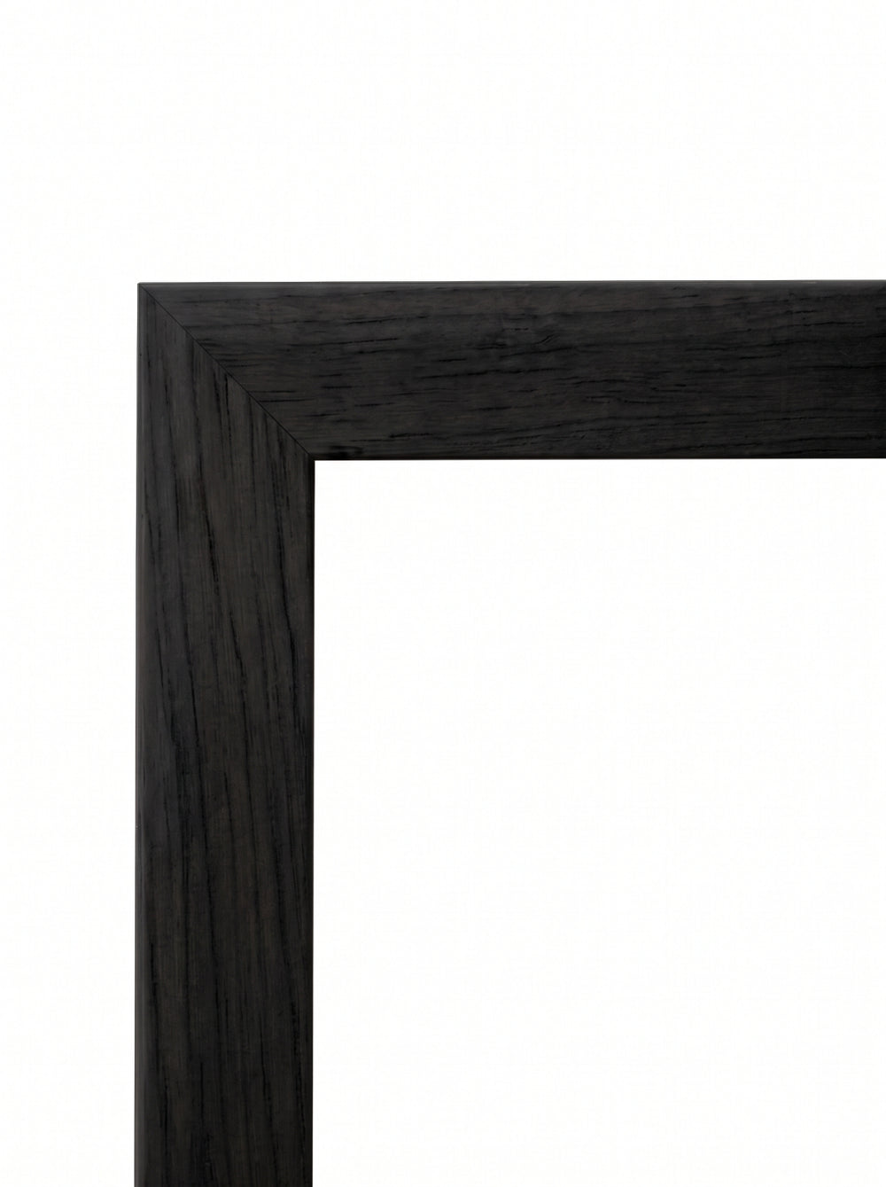 Bilderamme Krokus i svart (Black, T1067) – 18 mm dyp, flat treramme etter mål