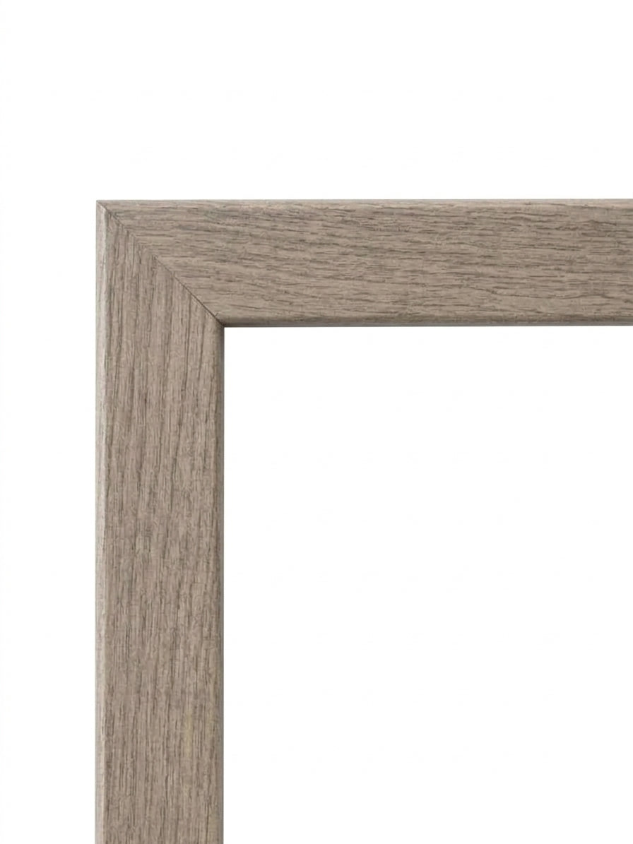 Bilderamme Magnolia i eik (Oak, T1102) – 24 mm bred, flat treramme etter mål